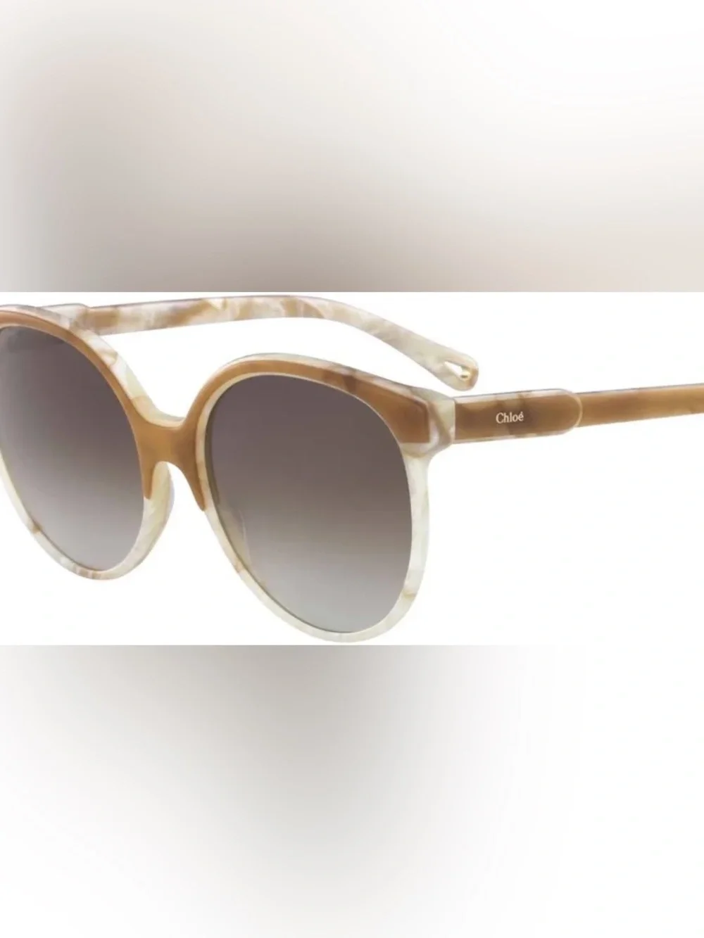 Chloe CE733S Tan Cream Oversized Glasses